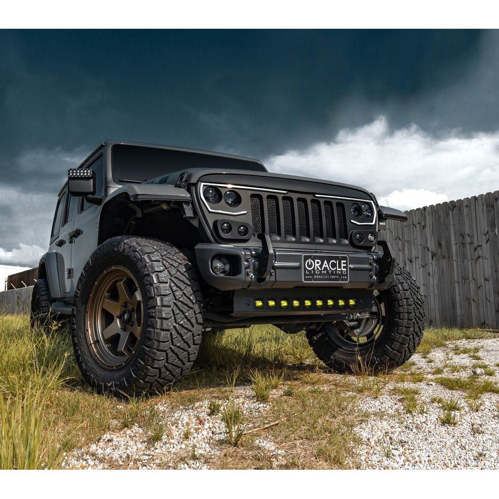 ORACLE LIGHTING SKID PLATE WITH INTEGRATED LED EMITTERS FOR JEEP WRANGLER JL AND GLADIATOR JT