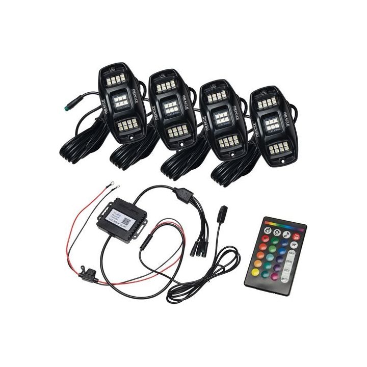 ORACLE Lighting ColorSHIFT RGB+W Underbody Wheel Well Rock Light Kit (4 PCS)