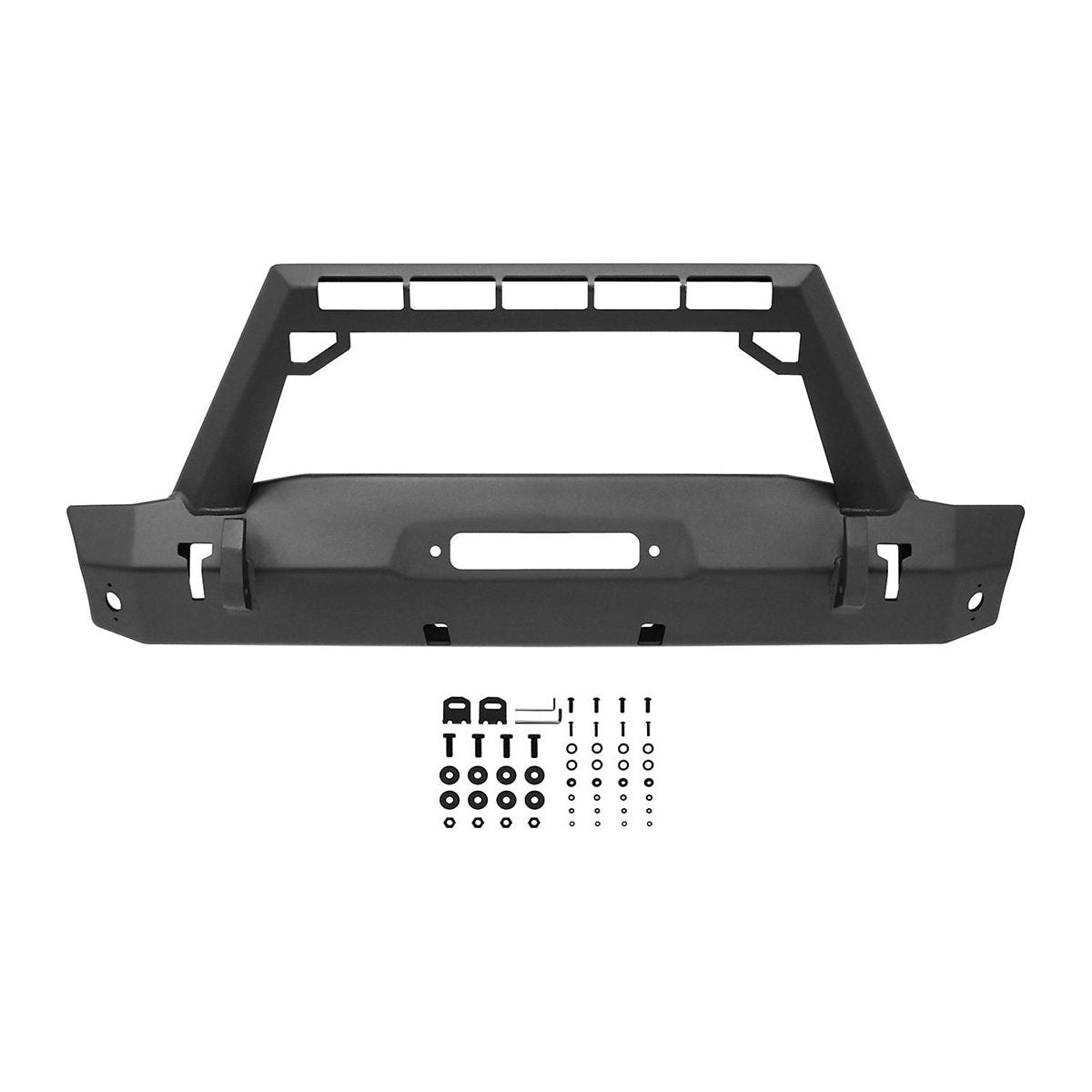 Westin WJ2 Stubby Front Bumper with LED Light Bar Mount JL GTA