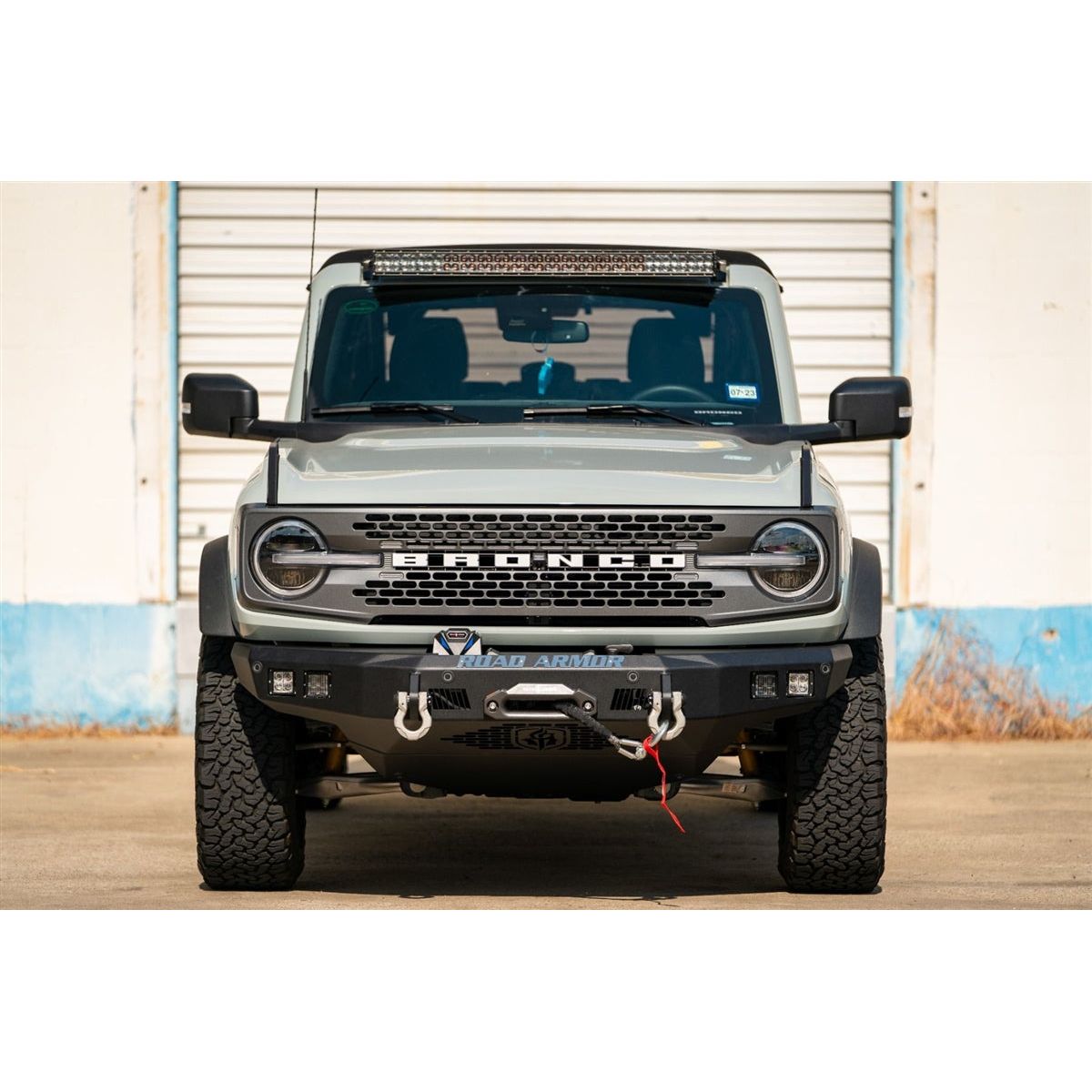 Road Armor Stealth Base Front - Recessed Winch for 2021-C Ford Bronco 6213F10B