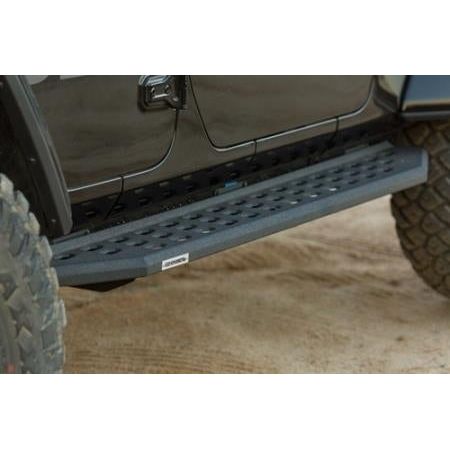 Go Rhino RB20 Running Board Kit (Bedliner Coating) for 18-Current Wrangler JLU 4 Door Models 69450673T