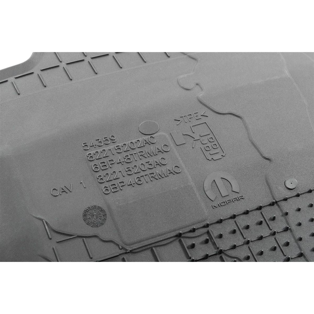 Mopar All-Weather Front & Rear Floor Liner Set (Black logo) for 2018+ Jeep Wrangler JLU 4 Door Models