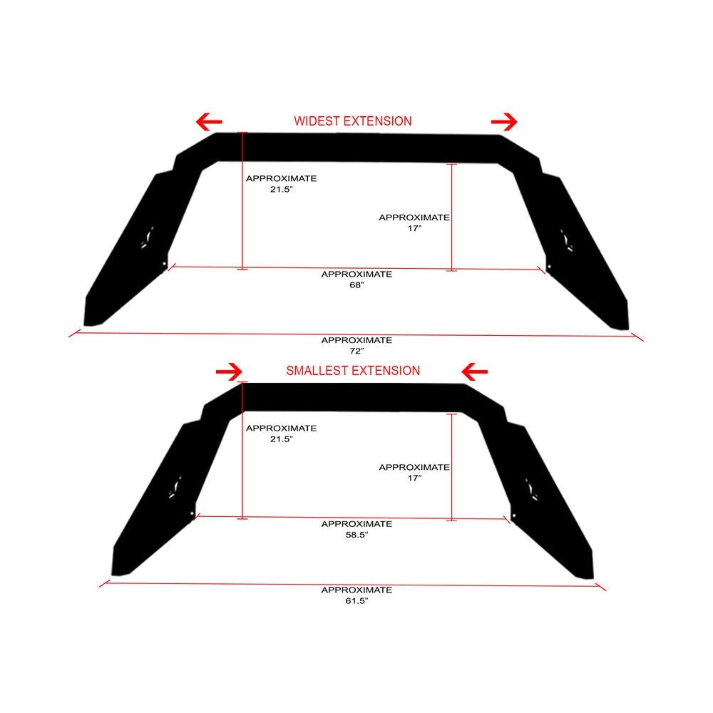 Armordillo CR2 Chase Rack Fits Most  Mid Size - Full Size Trucks (Excludes all DODGE RAMS, F250-350-450-550) 7180376