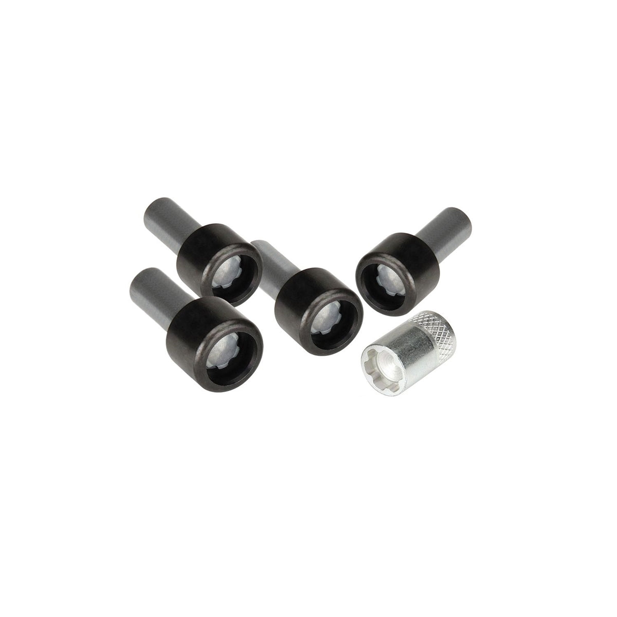 McGard Lock Set (M6 x 1.0 Thread Size) - Set of 4 Locks & 1 Key for 2018-C Jeep Wrangler 4 Door Models 76160