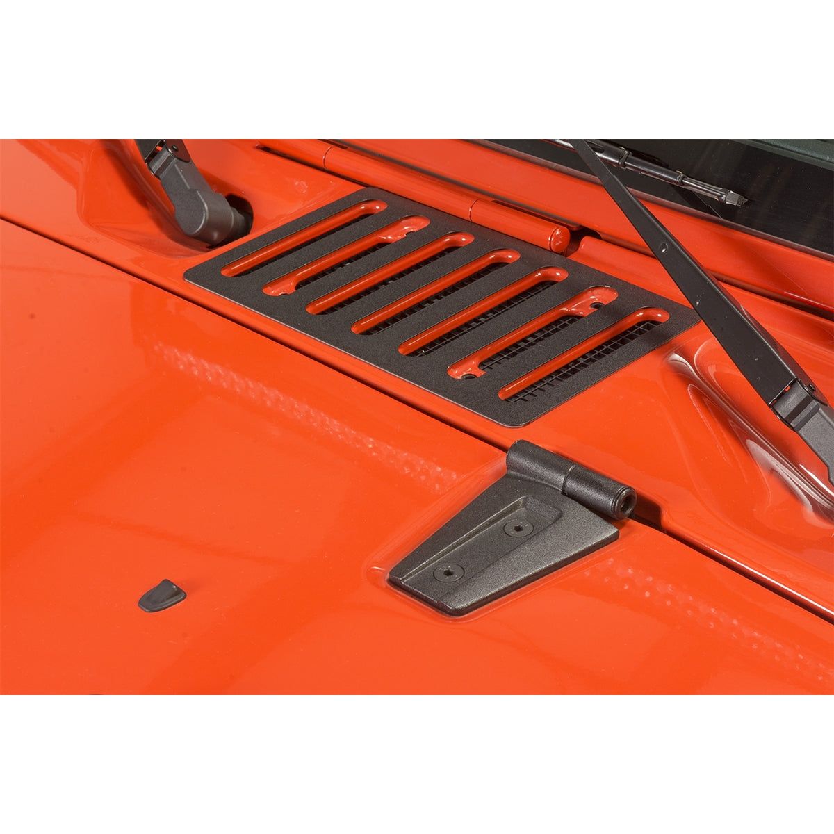 Kentrol Hood Hinges (Black Textured Stainless) for 2007-2018 JK 80572