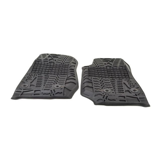 Mopar Front All Weather Slush Mats for 2014-2018 JK 2 Door Models 82213861