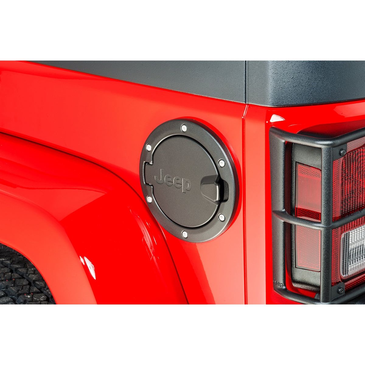 Mopar Fuel Filler Door (Black) for 07-18 Jeep Wrangler JK 82214789
