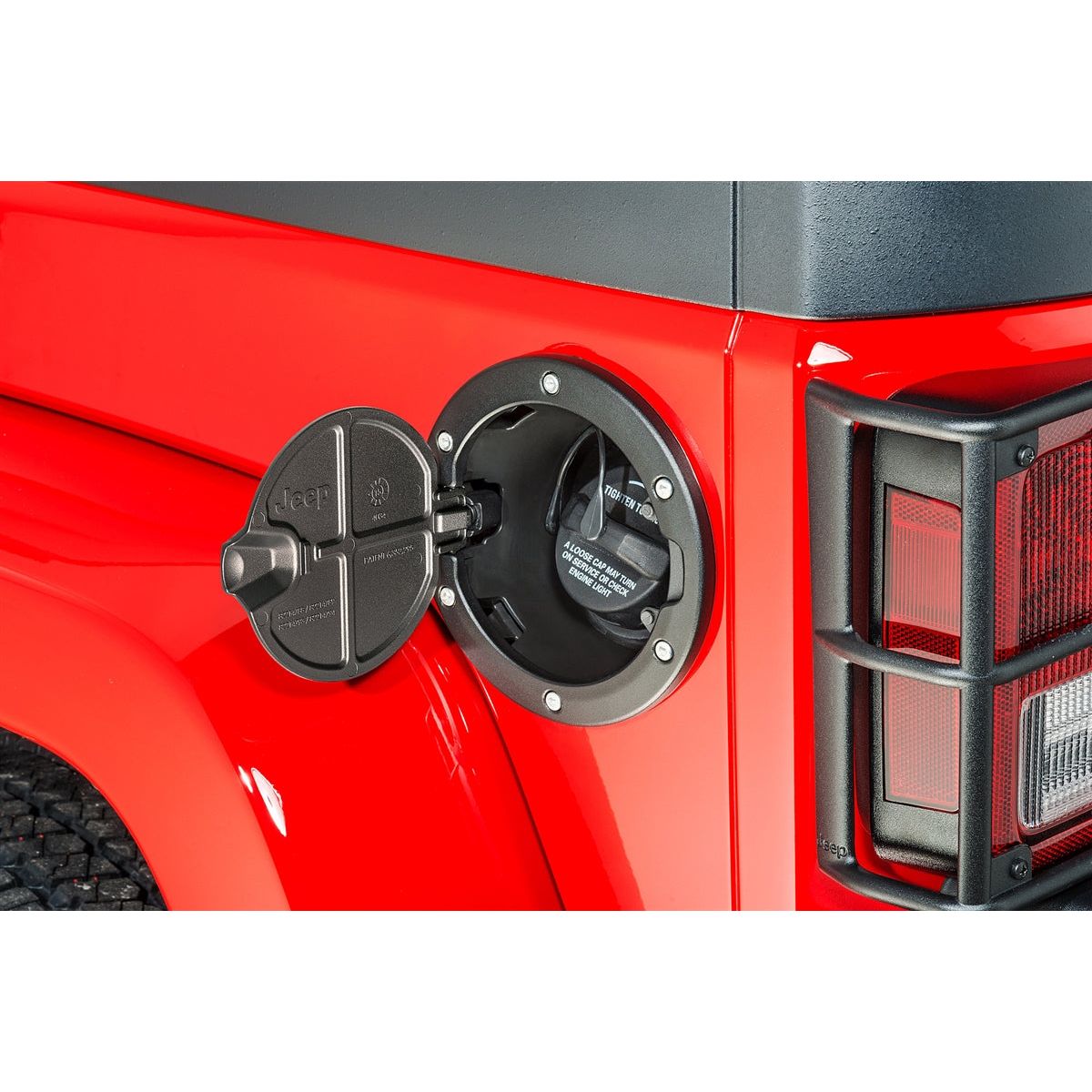 Mopar Fuel Filler Door (Black) for 07-18 Jeep Wrangler JK 82214789