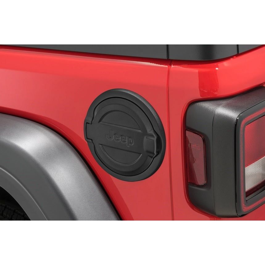 Mopar Fuel Filler Door in Black for 18-C Jeep Wrangler JL 82215123