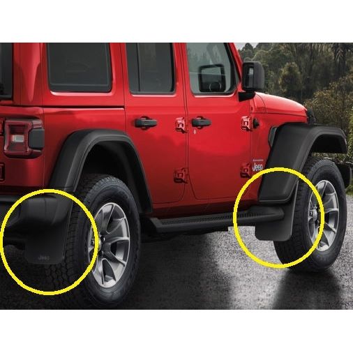 thumbnail image 2 of Soillar Black Splash Guards For Jeep Wrangler JL 2018-2024 & Gladiator 2020-24 2 of 3