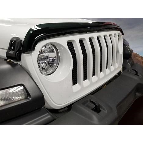 Mopar Front Air Deflector (Smoked) for 2018-C Jeep Wrangler JL and Gladiator JT 82215367AB