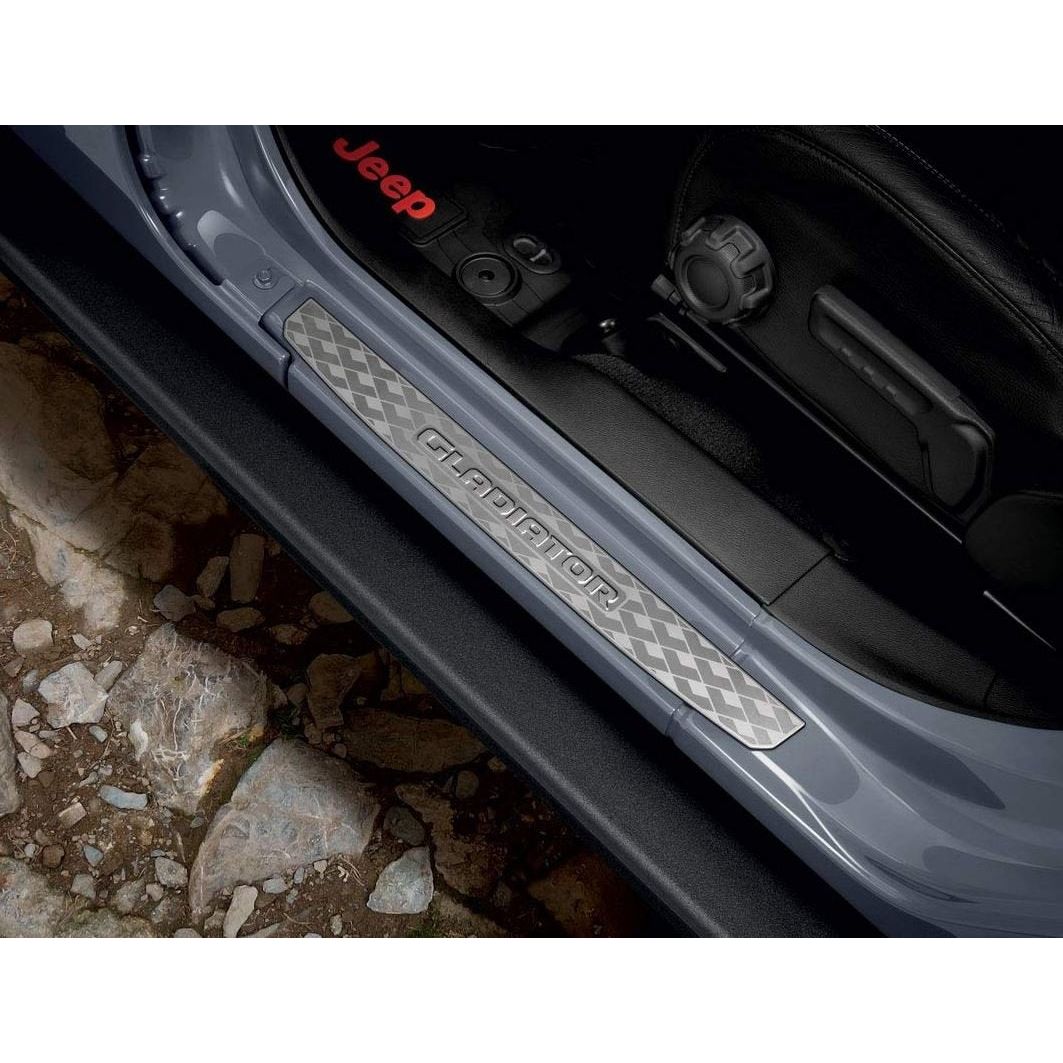 Mopar Stainless Steel Door Sill Entry Guards for 2020-C Jeep Gladiator JT 82215552AC