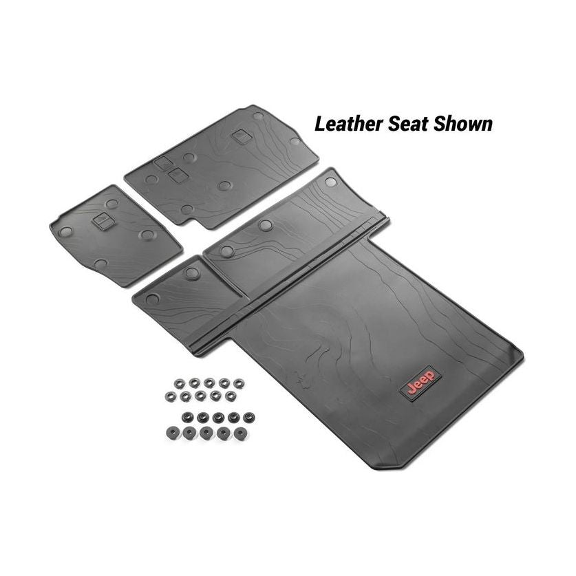 Mopar Cargo Tray Leather Seats (w- Factory Gap Hider)  for 18-C JL 4 Door Models 82216626AA