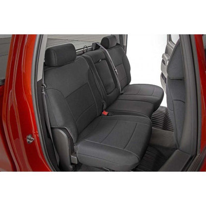 Rough Country GM Neoprene Seat Covers - Black (14-18 Chevy Silverado 1500)