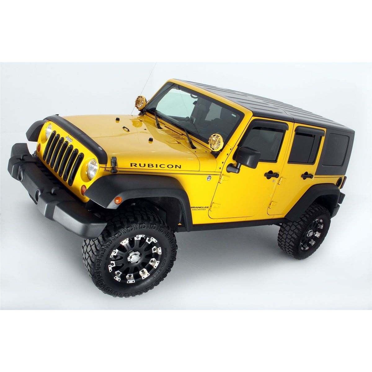 Auto Ventshade Original Ventvisor Side Window Deflector Dark Smoke, 4-Piece Set for 07-18 Jeep Wrangler JK 94249