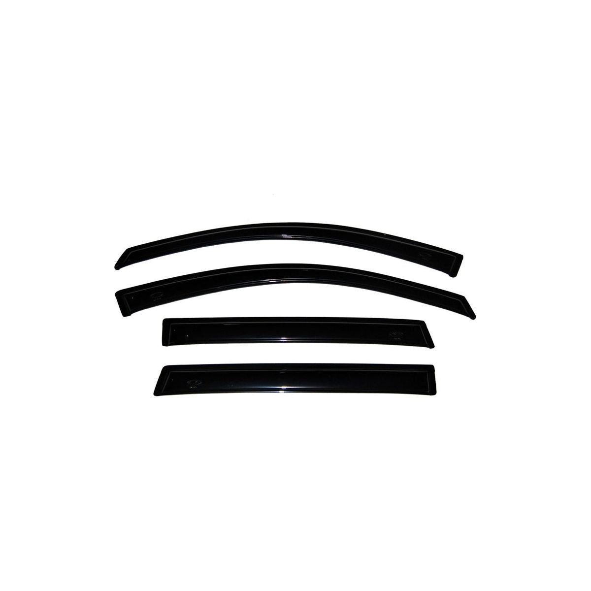 Auto Ventshade Original Ventvisor Side Window Deflector Dark Smoke, 4-Piece Set for 07-18 Jeep Wrangler JK 94249