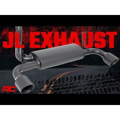 Rough Country Performance Exhaust - Dual Outlet - Jeep Wrangler JL 4WD (2018-C)
