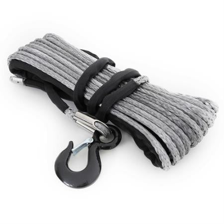 Smittybilt 12,000 Pound XRC Synthetic Winch Rope, 88 Foot Length (Gray)