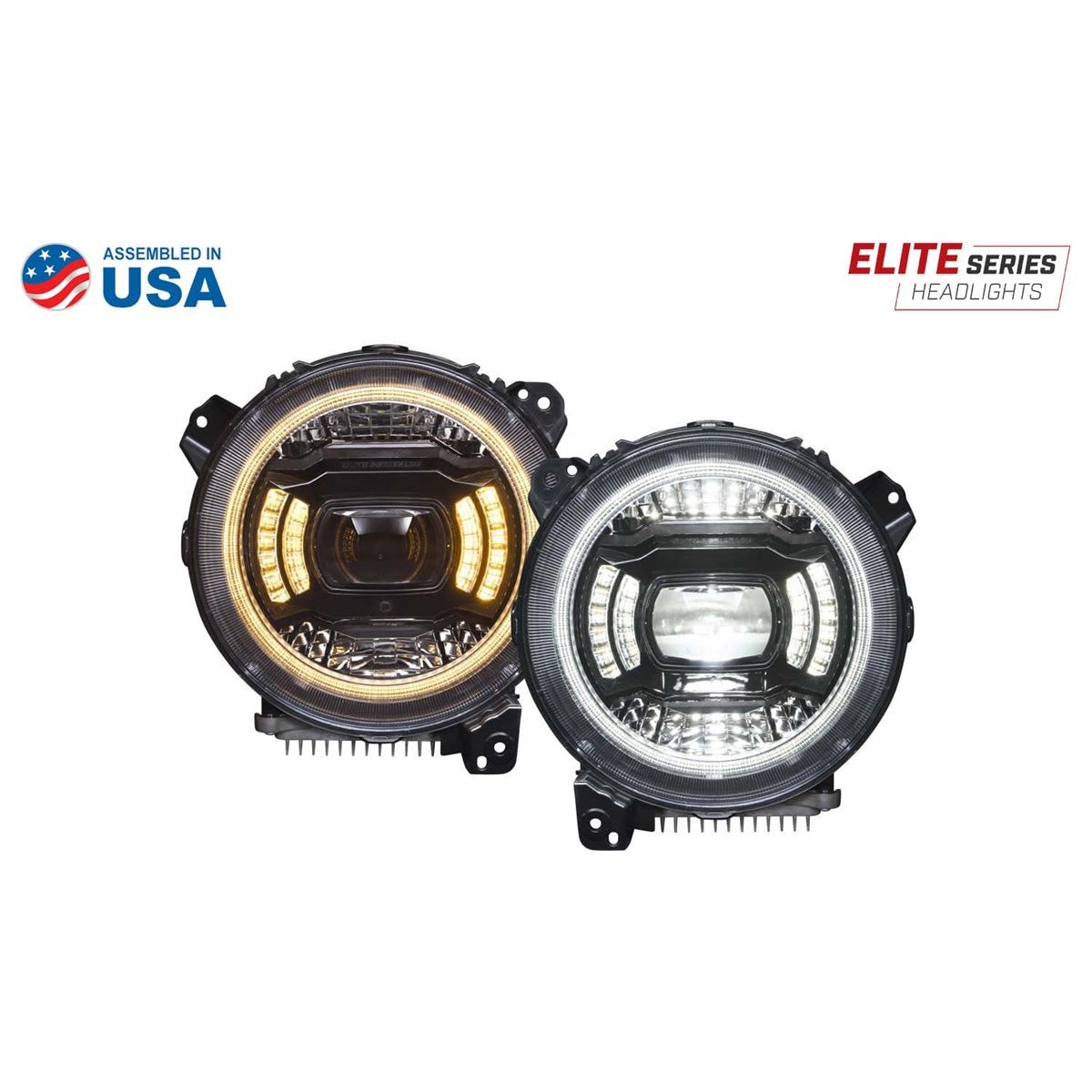 Diode Dynamics Elite LED Headlights for 2018-C Jeep JL Wrangler DD5166