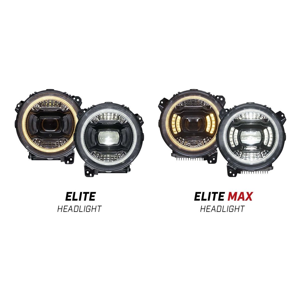 Diode Dynamics Elite LED Headlights for 2018-C Jeep JL Wrangler DD5166