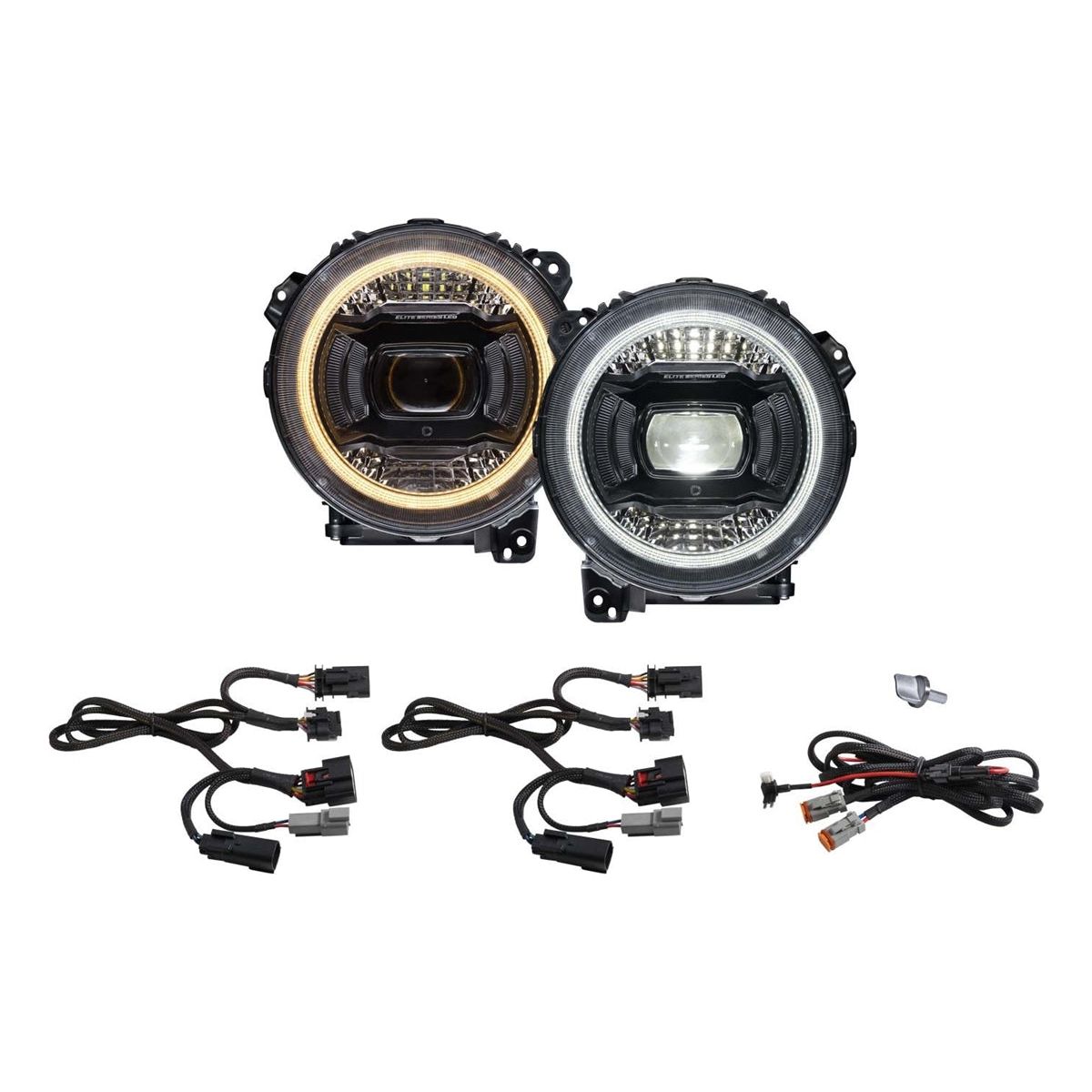 Diode Dynamics Elite LED Headlights for 2018-C Jeep JL Wrangler DD5166