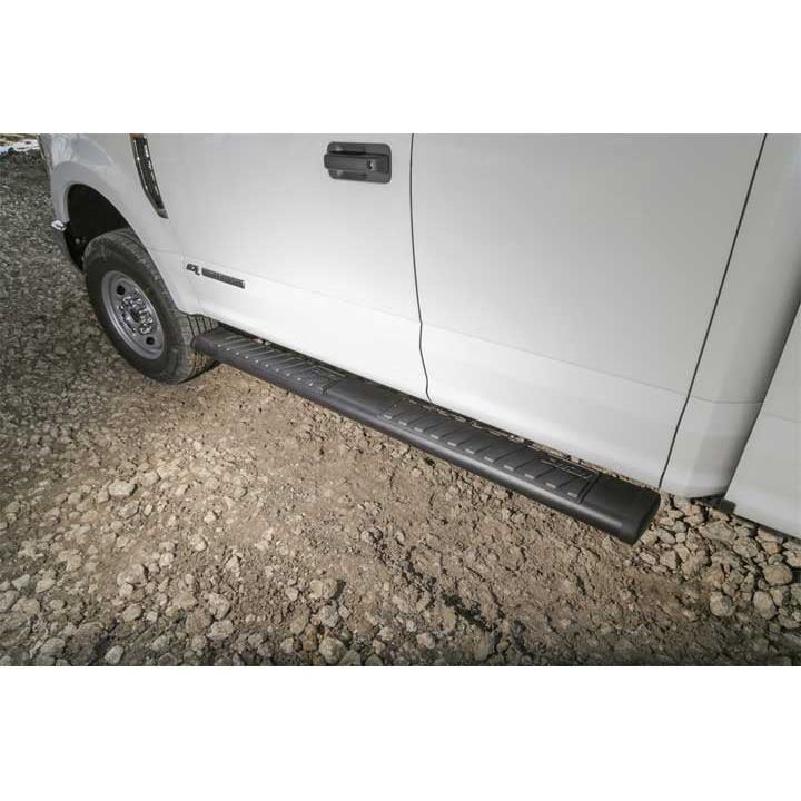 Dee-Zee 6" Textured Black Steel Side Steps Cab Length (Textured Black) DZ16111