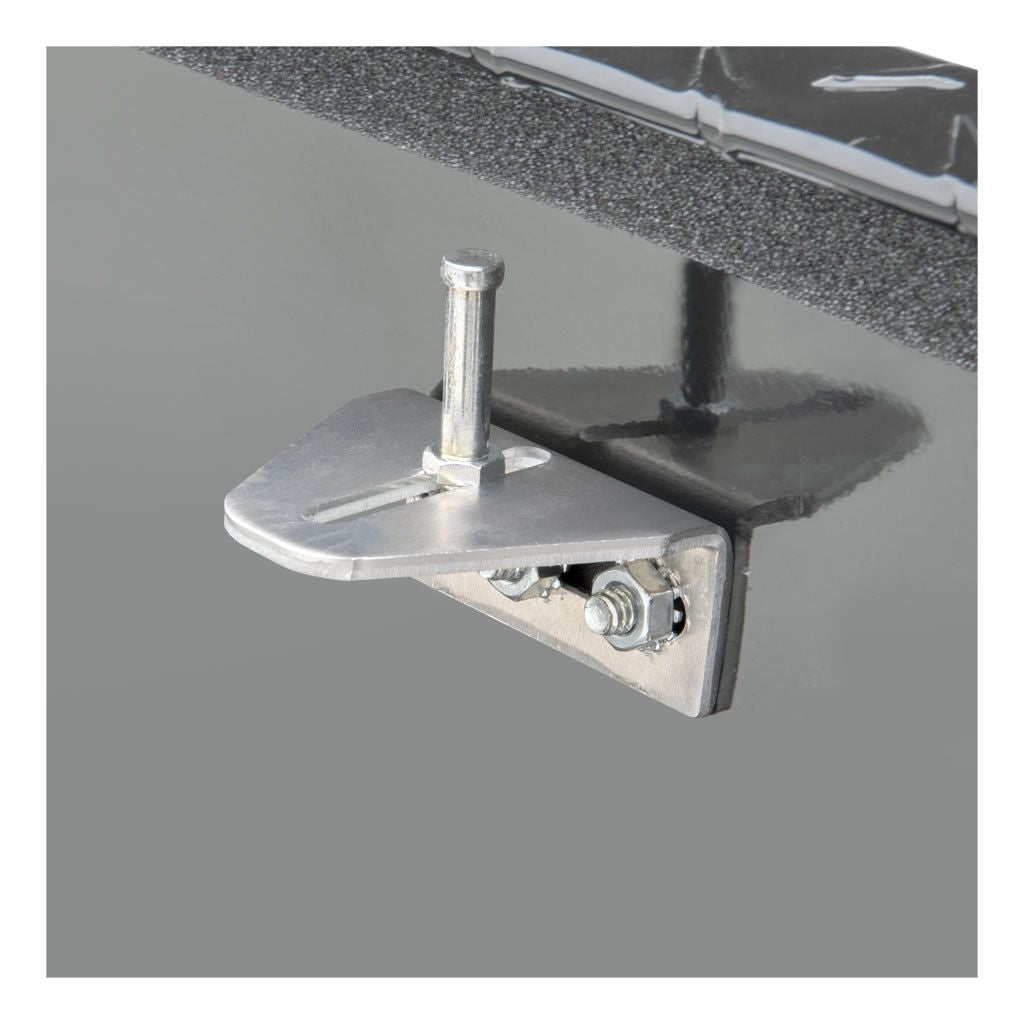 UWS Gloss Black Aluminum 60" Angled Crossover Truck Tool Box EC10182