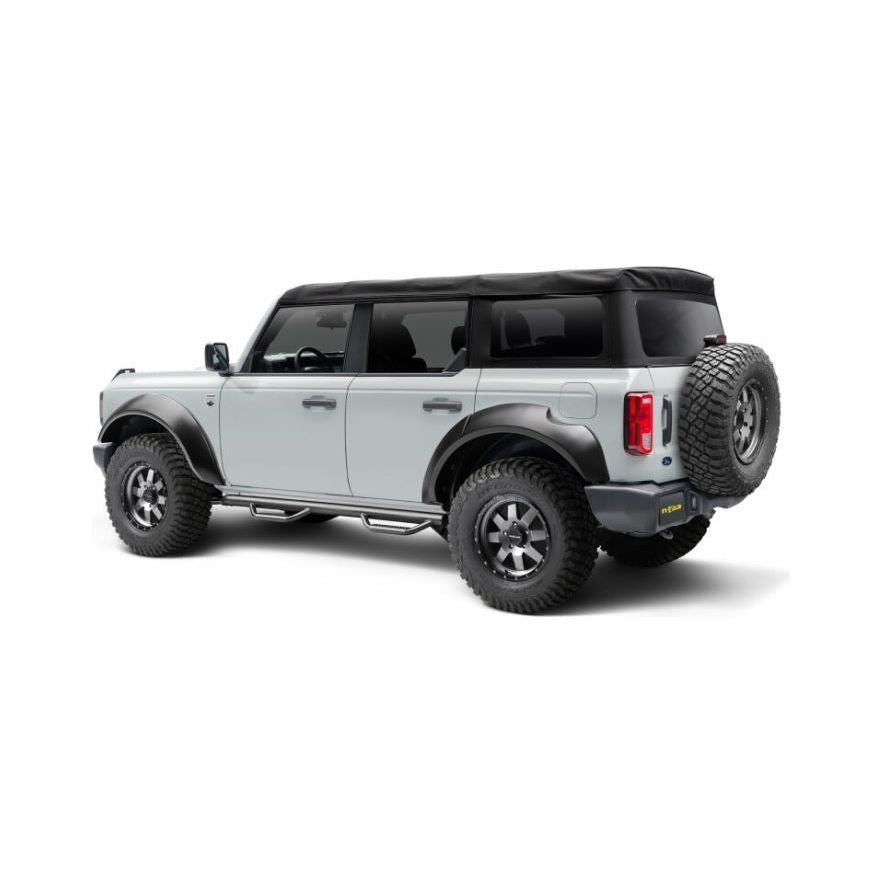 N-Fab Nerf Step Bars (Gloss Black) for 21-Current Ford Bronco 4-Door Models F2172B