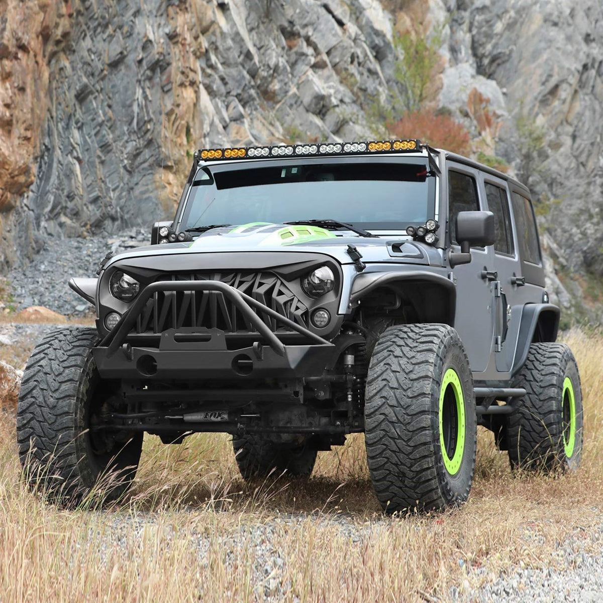 NVE Off Road Shark Grille for 2007-2018 Jeep Wrangler JK