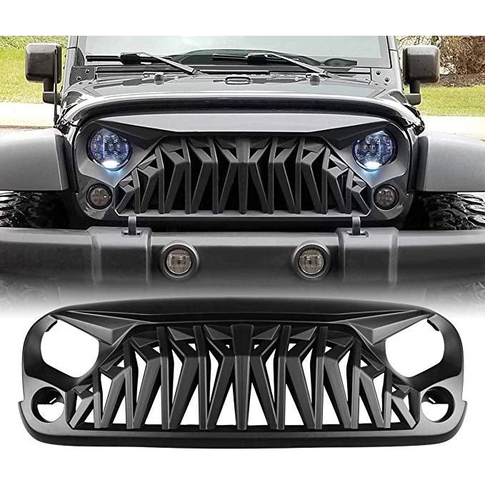 NVE Off Road Shark Grille for 2007-2018 Jeep Wrangler JK