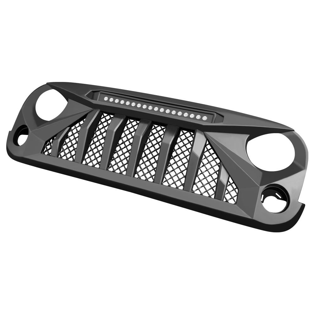 NVE Off Road Gladiator Grille with LED Off-Road Lights for 07-18 Jeep Wrangler JK