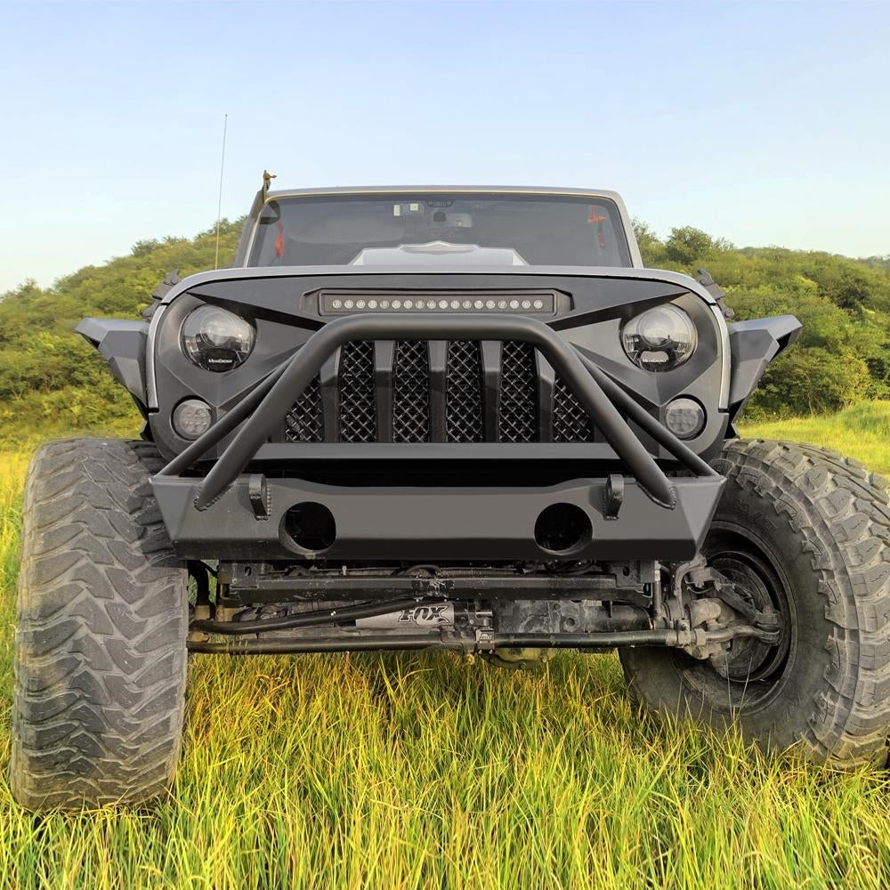 NVE Off Road Gladiator Grille with LED Off-Road Lights for 07-18 Jeep Wrangler JK