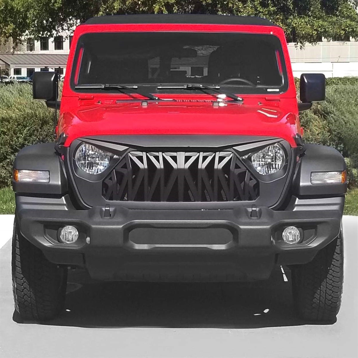 NVE Off Road Shark Grille for 2019-Current Jeep Wrangler JL-JLU and Gladiator JT