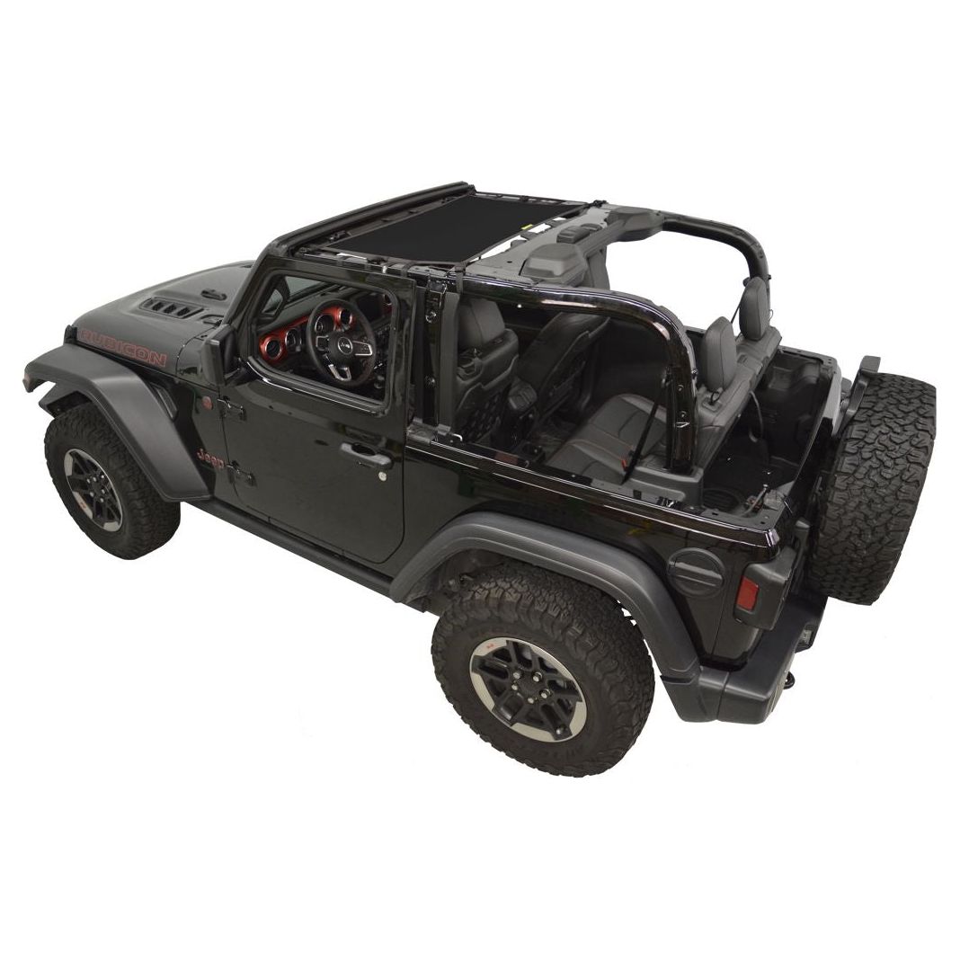 Dirtydog 4X4 Sun Screen Front for 2018-Up Jeep JL - JLU 4 Door - JT Gladiator (Select your color)