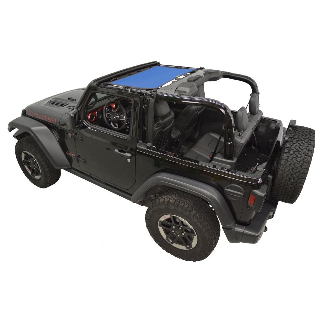 Dirtydog 4X4 Sun Screen Front for 2018-Up Jeep JL - JLU 4 Door - JT Gladiator (Select your color)