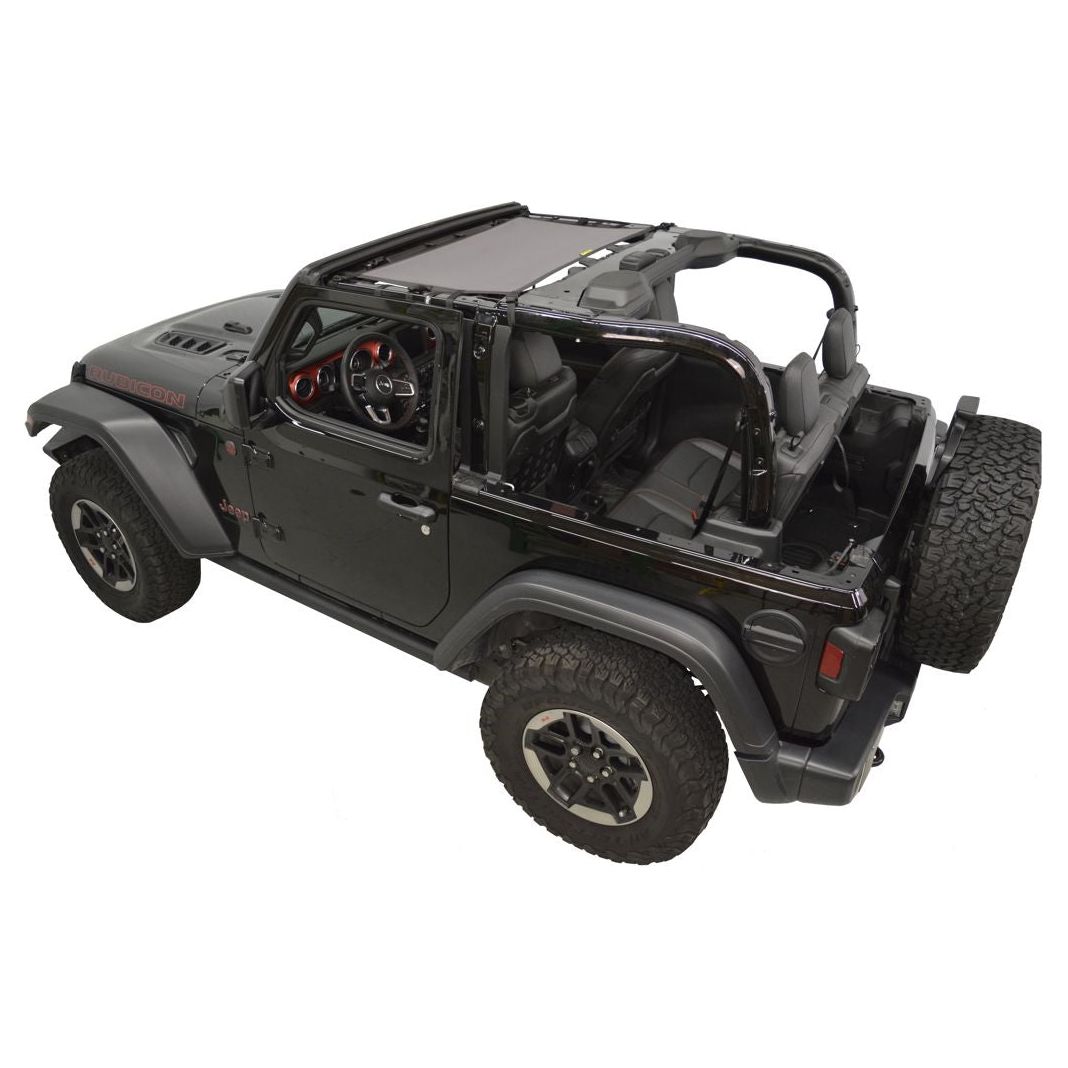 Dirtydog 4X4 Sun Screen Front for 2018-Up Jeep JL - JLU 4 Door - JT Gladiator (Select your color)