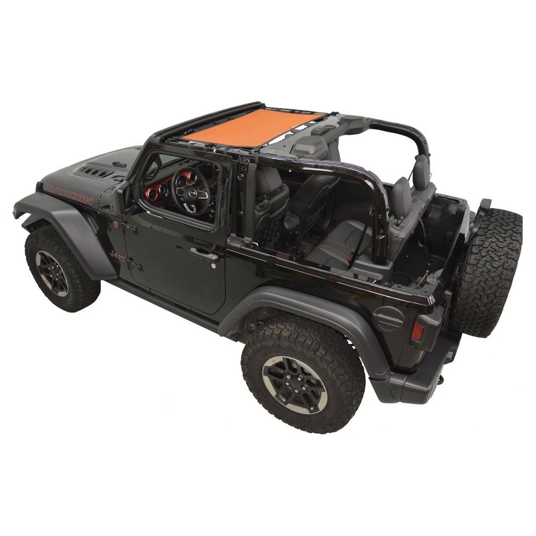 Dirtydog 4X4 Sun Screen Front for 2018-Up Jeep JL - JLU 4 Door - JT Gladiator (Select your color)