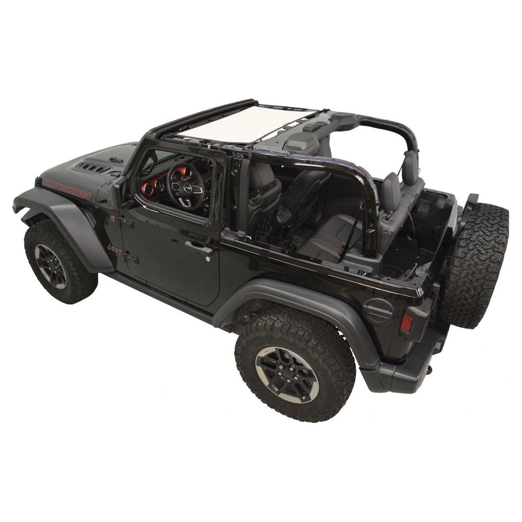 Dirtydog 4X4 Sun Screen Front for 2018-Up Jeep JL - JLU 4 Door - JT Gladiator (Select your color)