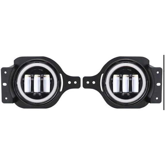 NVE Off Road LED Halo Fog Light 4" for 07-Present JK - JL - JT Gladiator