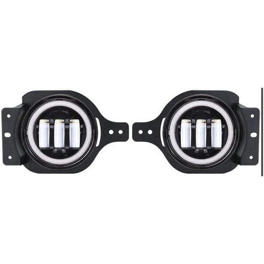 NVE Off Road LED Halo Fog Light 4" for 07-Present JK - JL - JT Gladiator