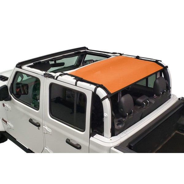 Dirtydog 4X4 Sun Screen Rear only for Jeep JT 4 Door (Select your color)