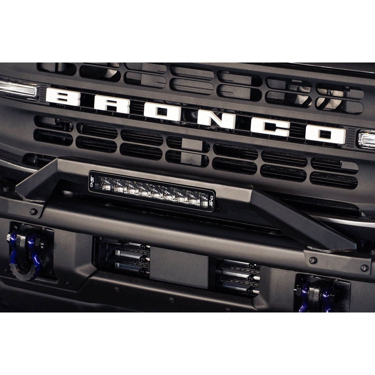 DV8 Offroad Factory Modular Front Bumper Bull Bar (OEM Modular Steel Front Bumper) for 2021-C Ford Bronco