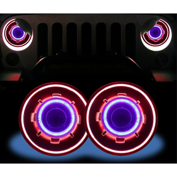 NVE DEMON LED Headlights (Pair) for 2007-2018 JK – GTA JEEPS & TRUCKS