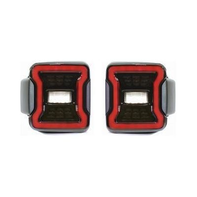 Quake LED Blackout LED Replacement Tail Lights for 2018-C Jeep Wrangler JL QTE558