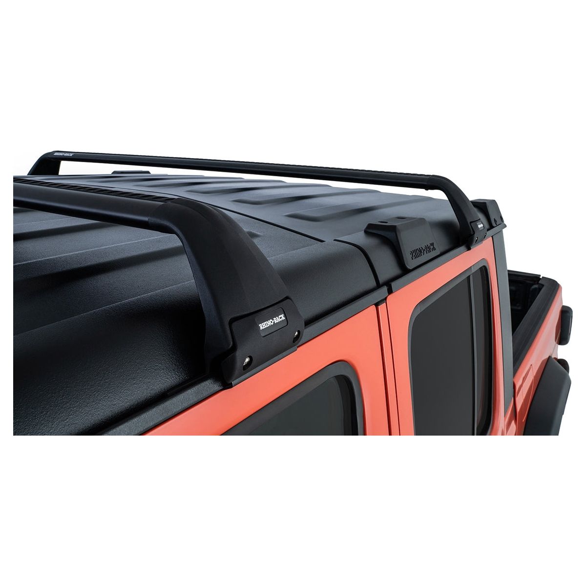 Rhino-Rack Gutter-Mount Vortex 2-Bar Roof Rack for 2007-C Wrangler JL -JK Unlimited - Gladiator JT