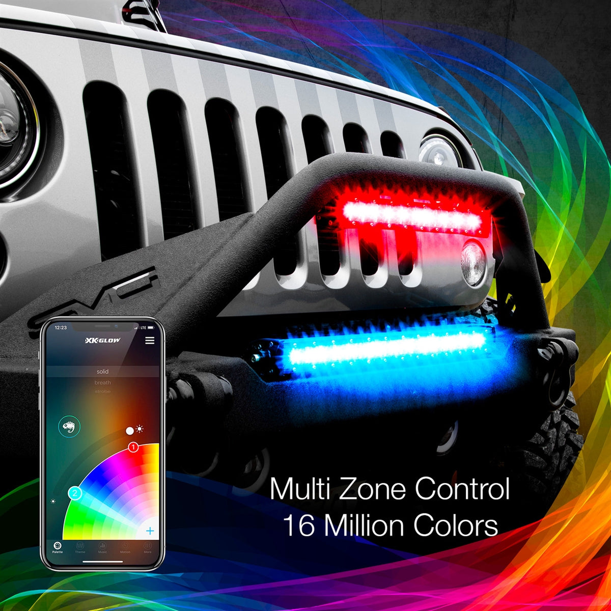 XK Glow 50" Multi-Color RGBW LED Light Bars XK-BAR-50