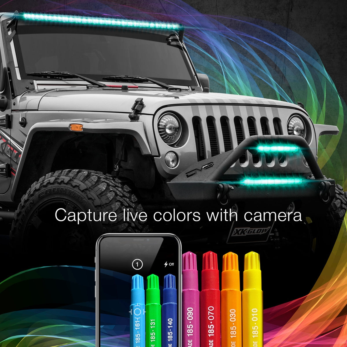 XK Glow 50" Multi-Color RGBW LED Light Bars XK-BAR-50