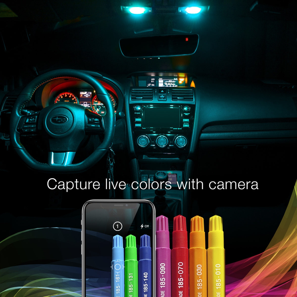 XK Glow LED Dome Light Bulb Kit with XKchrome Smartphone App Controlled XK-BULB-PANEL