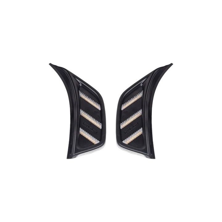 XK Glow Amber Fender Vent Turn Signal & Running Light for Jeep Wrangler JL & Gladiator JT XK-VENT-A-KIT