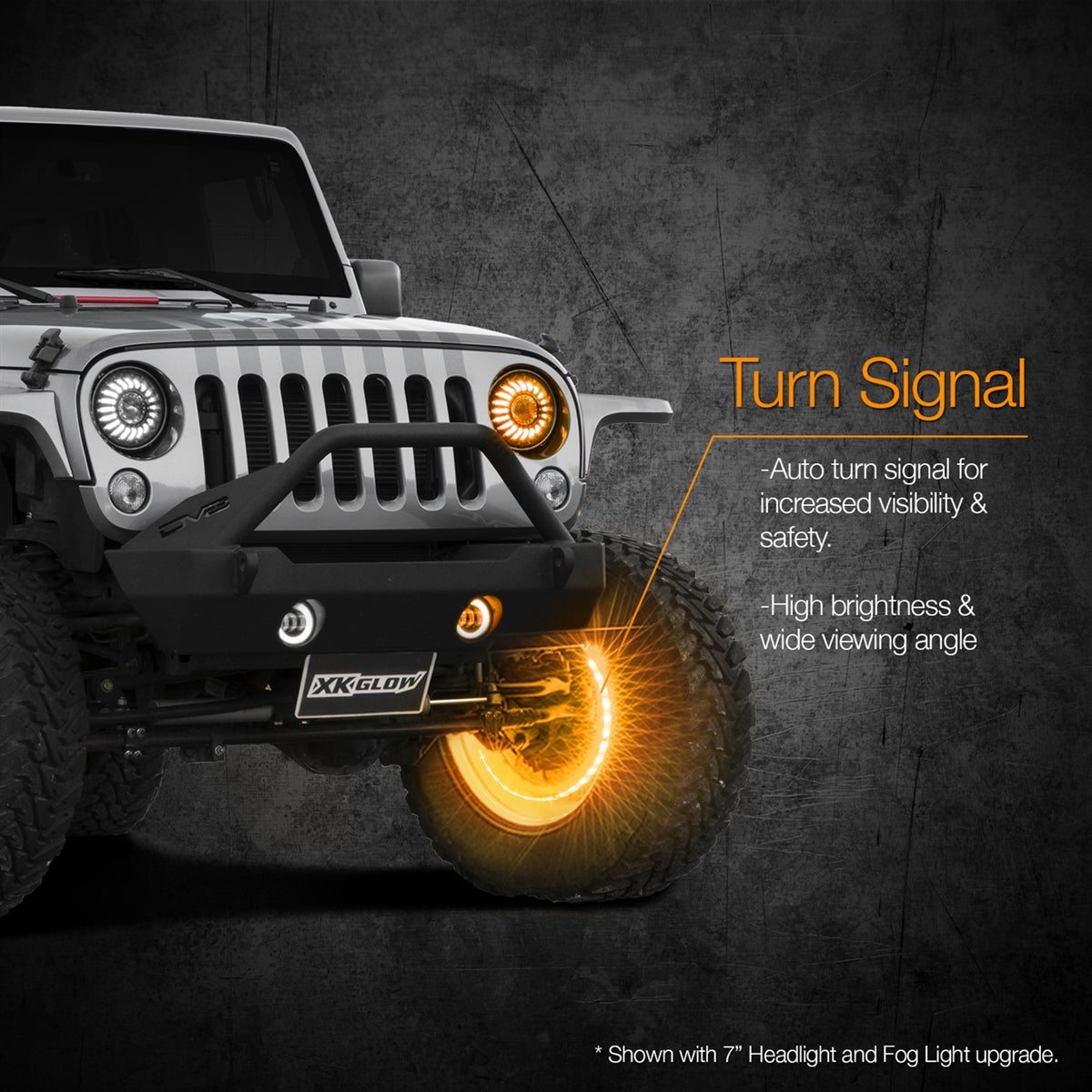 XK Glow LED Wheel Ring Lights, 15-18in - Adjustable For 4 Wheels XK-WHEEL-KIT-AD